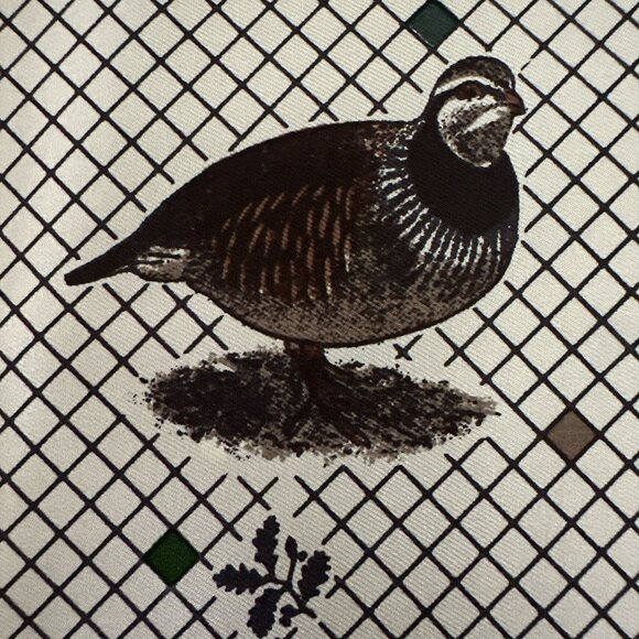 Cornelia James Silk Scarf Pheasants Birds Print Made in England Luxury Square - Picture 9 of 15